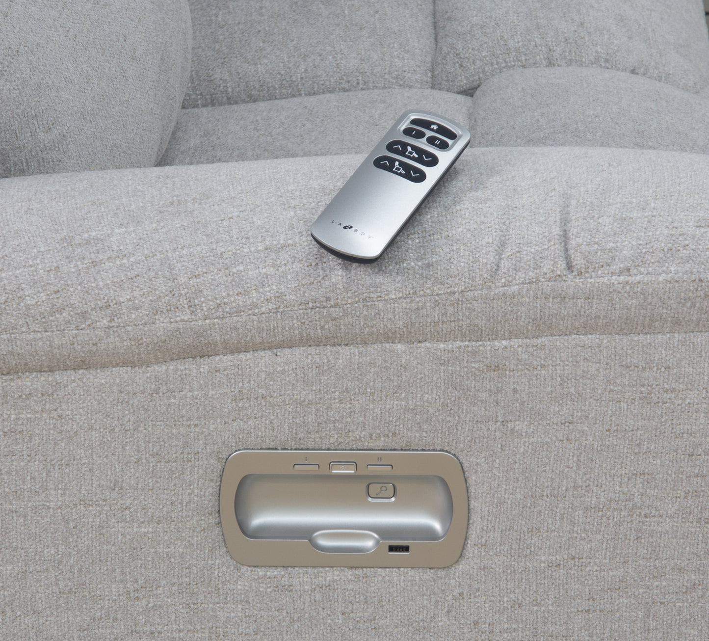 Brooks III Dual Power Console Loveseat