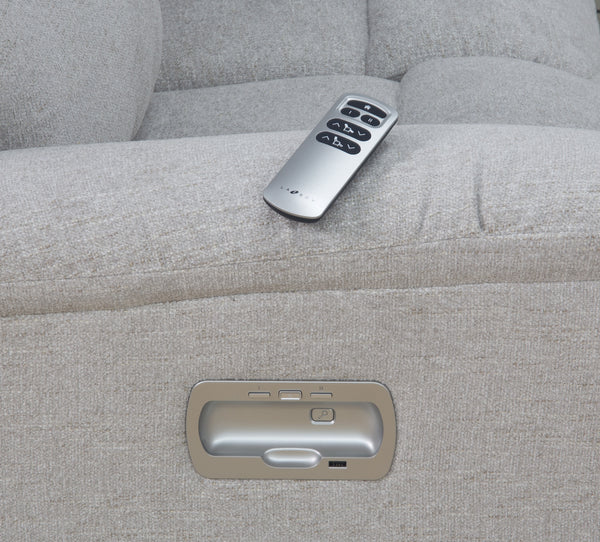 Brooks III Dual Power Console Loveseat
