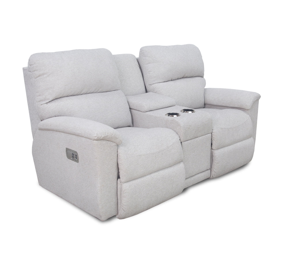 Brooks III Dual Power Console Loveseat