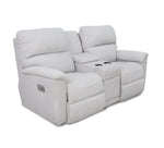 Brooks III Dual Power Console Loveseat