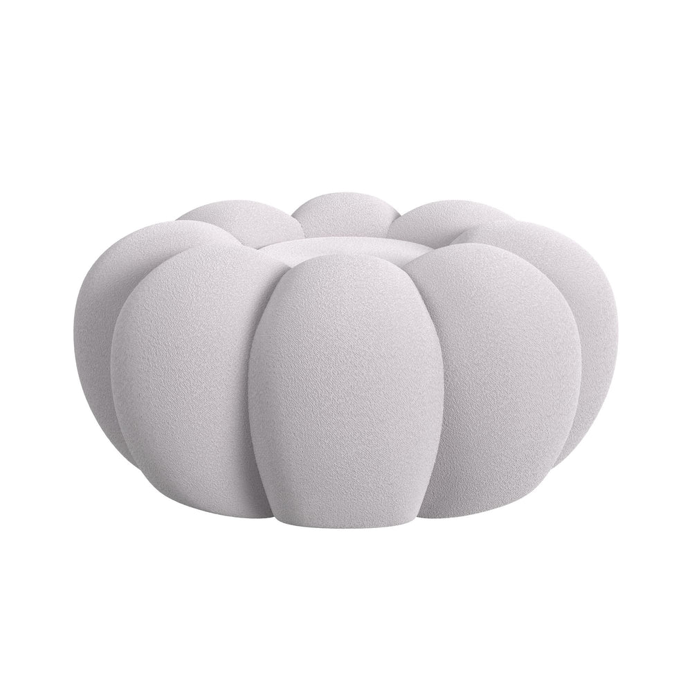 Bubble Grey Swivel Chair and Ottoman
