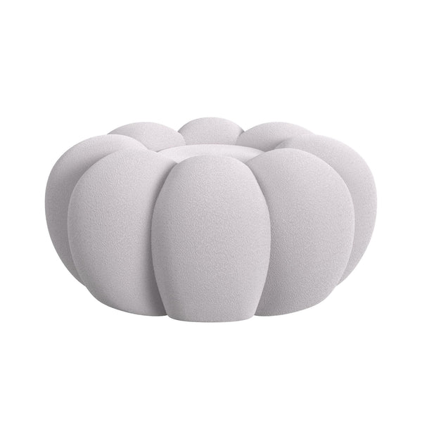 Bubble Grey Swivel Chair and Ottoman