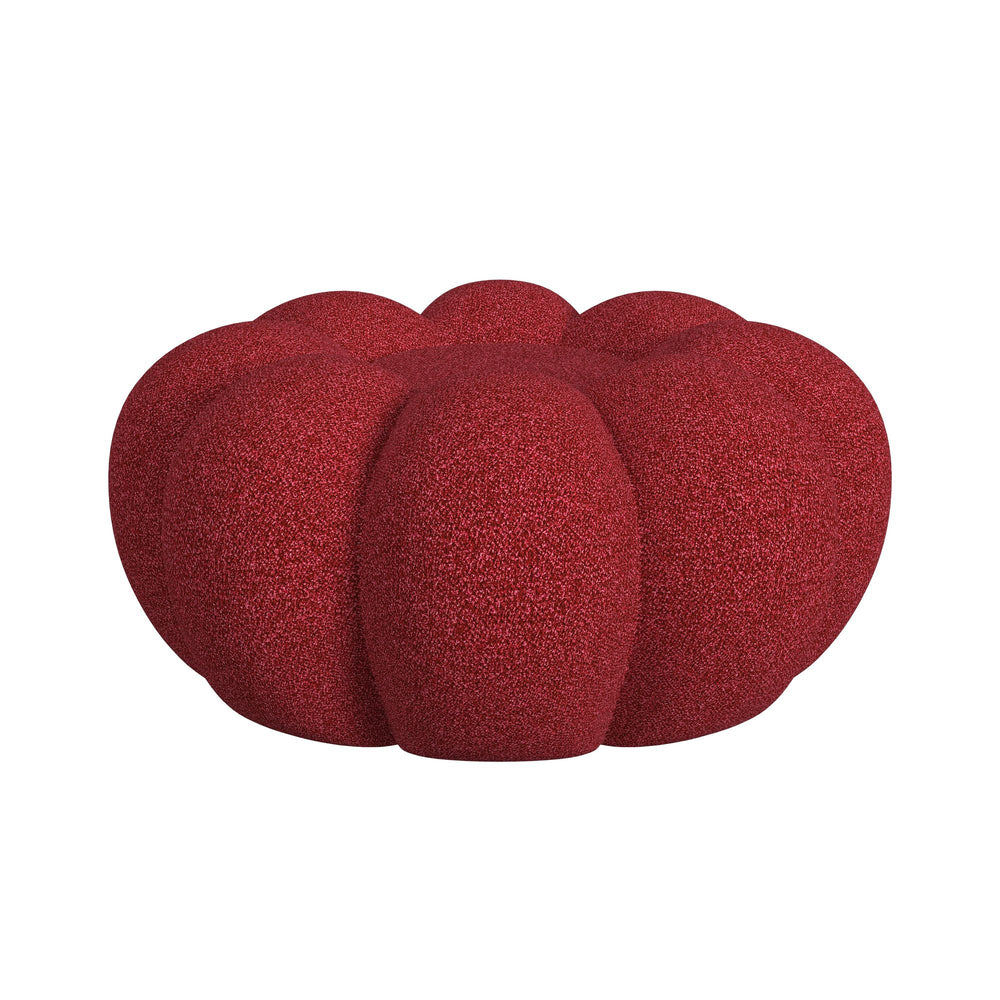 Bubble Red Swivel Chair and Ottoman