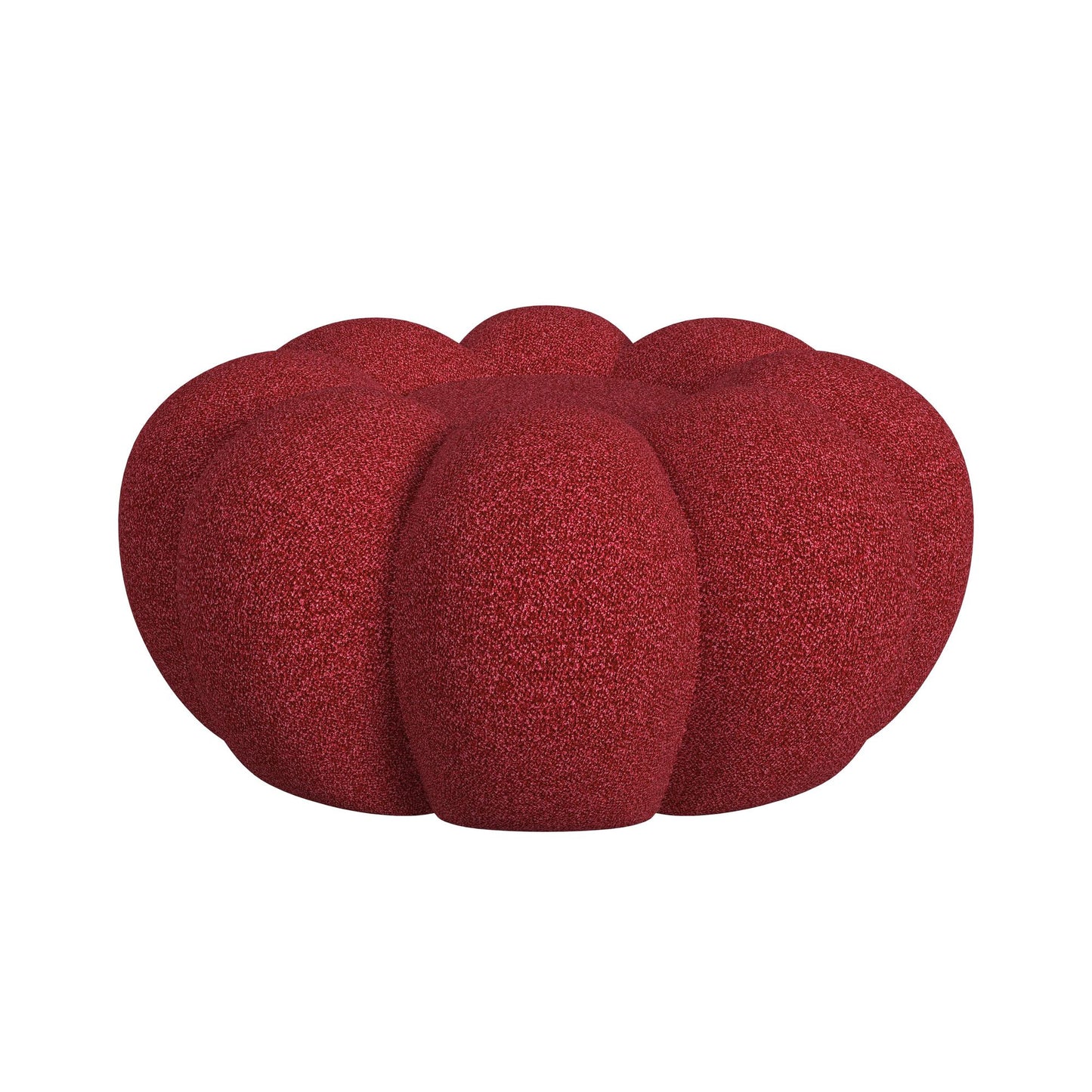 Bubble Red Swivel Chair and Ottoman