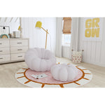 Bubble Grey Swivel Chair and Ottoman