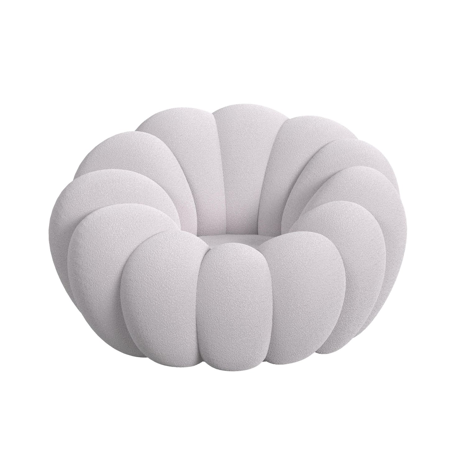 Bubble Grey Swivel Chair and Ottoman