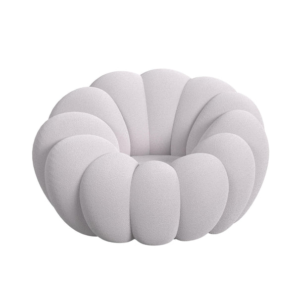 Bubble Grey Swivel Chair and Ottoman