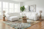 Cabretta 5 Piece Power Reclining Sectional with a Right Arm Facing Dual Power Recliner, an Armless Chair, a Wedge, an Armless Dual Power Recliner, and a Left Arm Facing Chaise