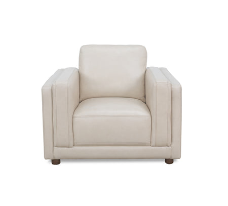 Silla de cuero y lino Callie