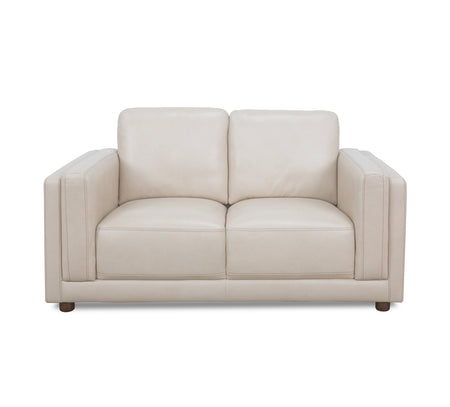 Callie Linen Leather Loveseat