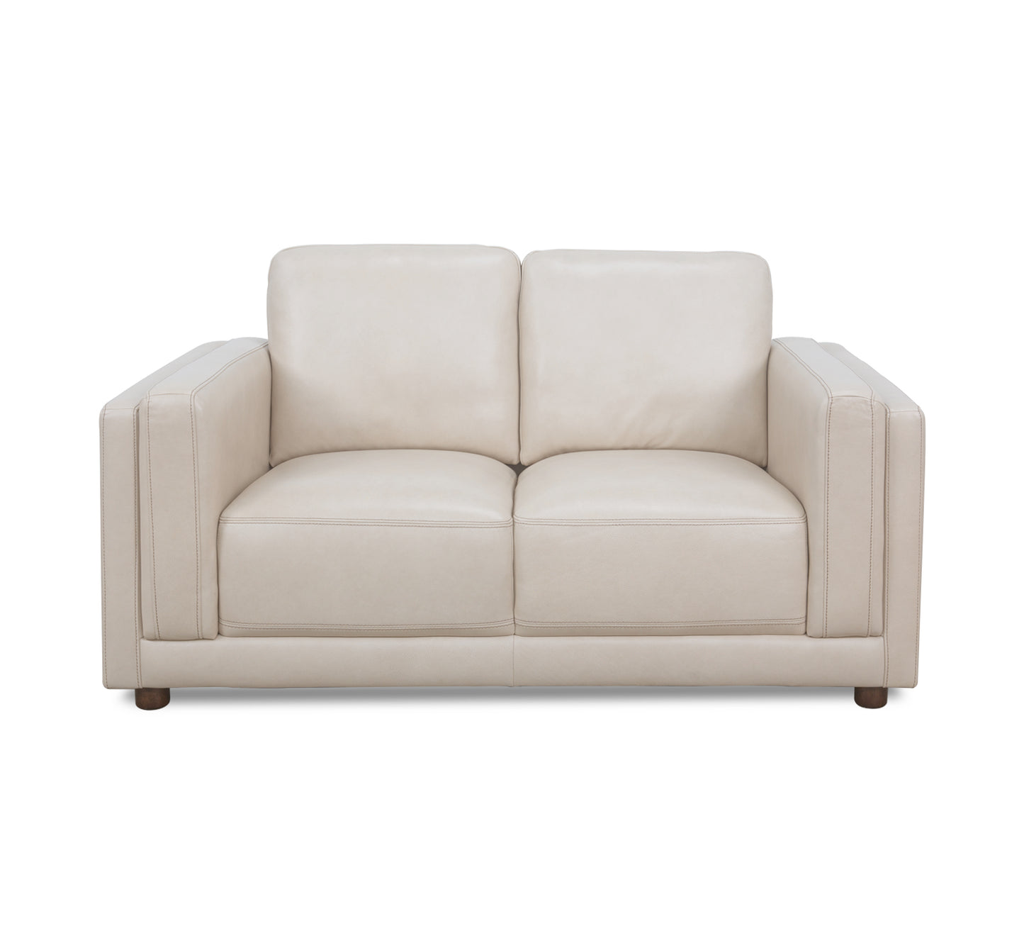 Callie Linen 3 Piece Leather Sofa, Loveseat, and Chair