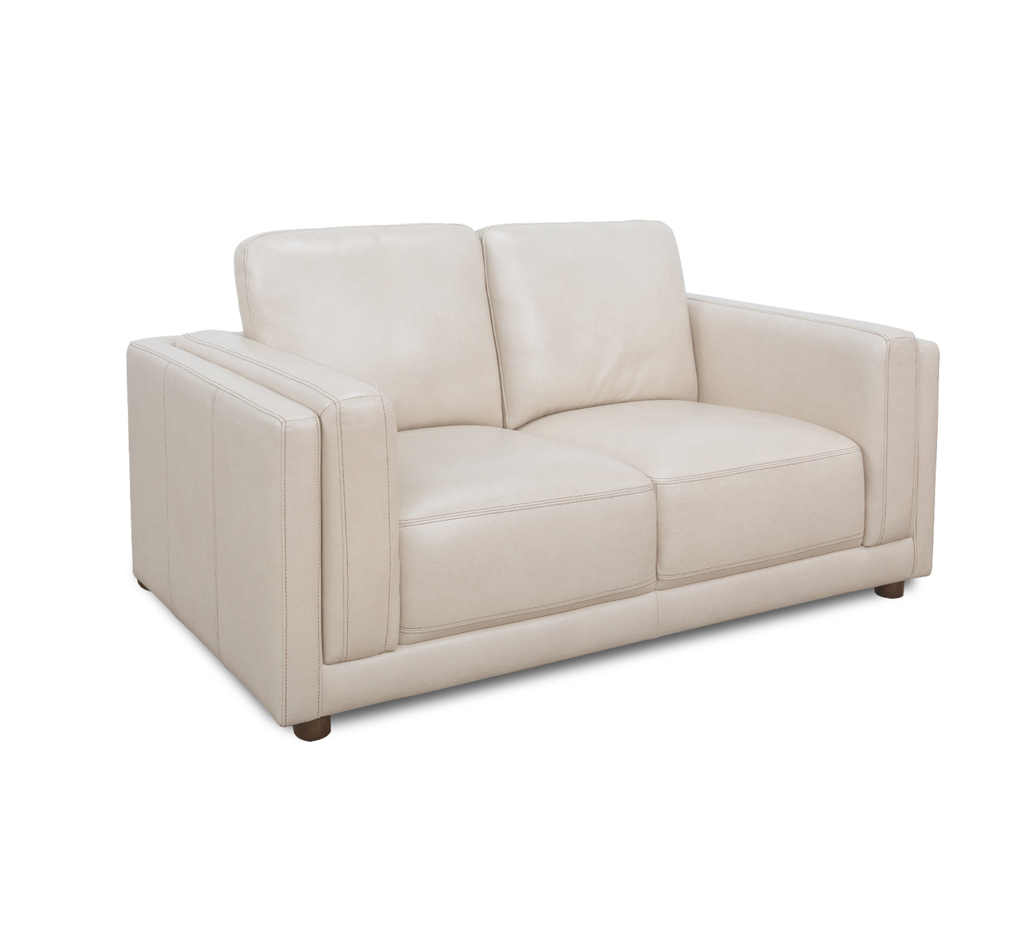 Callie Linen 3 Piece Leather Sofa, Loveseat, and Chair