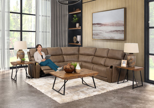 Capriccio 5 Piece Triple Power Sectional – Kane's Furniture