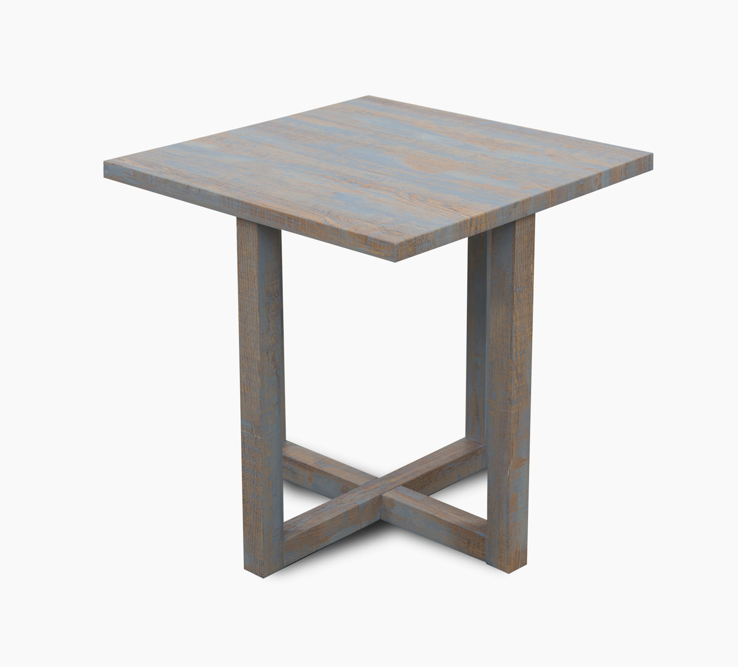 Champagne-Teal End Table