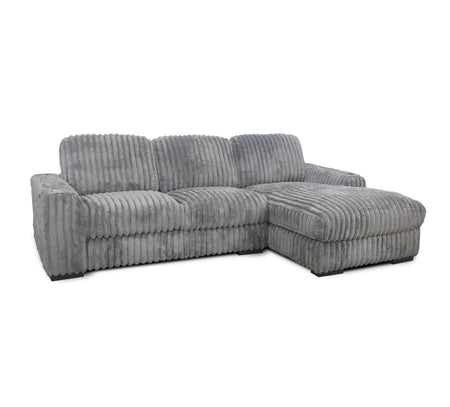 Chunky 2 Piece Sectional with Right Arm Facing Chaise