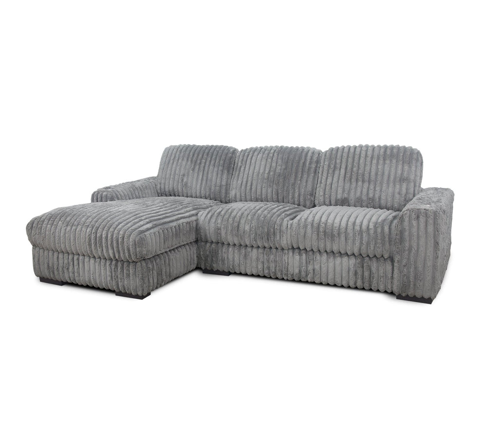 Chunky 2 Piece Sectional with Left Arm Facing Chaise