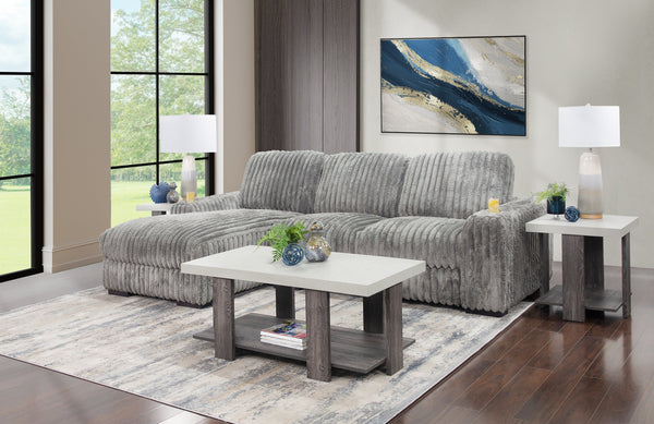 Chunky 5 Piece Living Room with Left Arm Facing Chaise