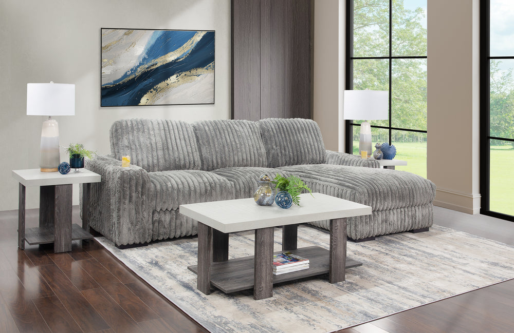 Chunky 5 Piece Living Room with Right Arm Facing Chaise