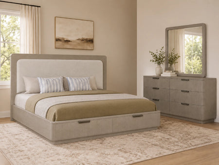 Circa Light 5 Piece Queen Upholstered Storage Bedroom