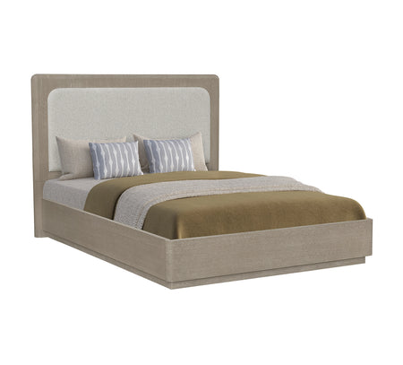 Circa Light Queen Upholstered Panel Bed