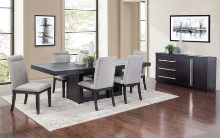 Cosmopolitan 5 Piece Dining Set with Yves Side Chairs