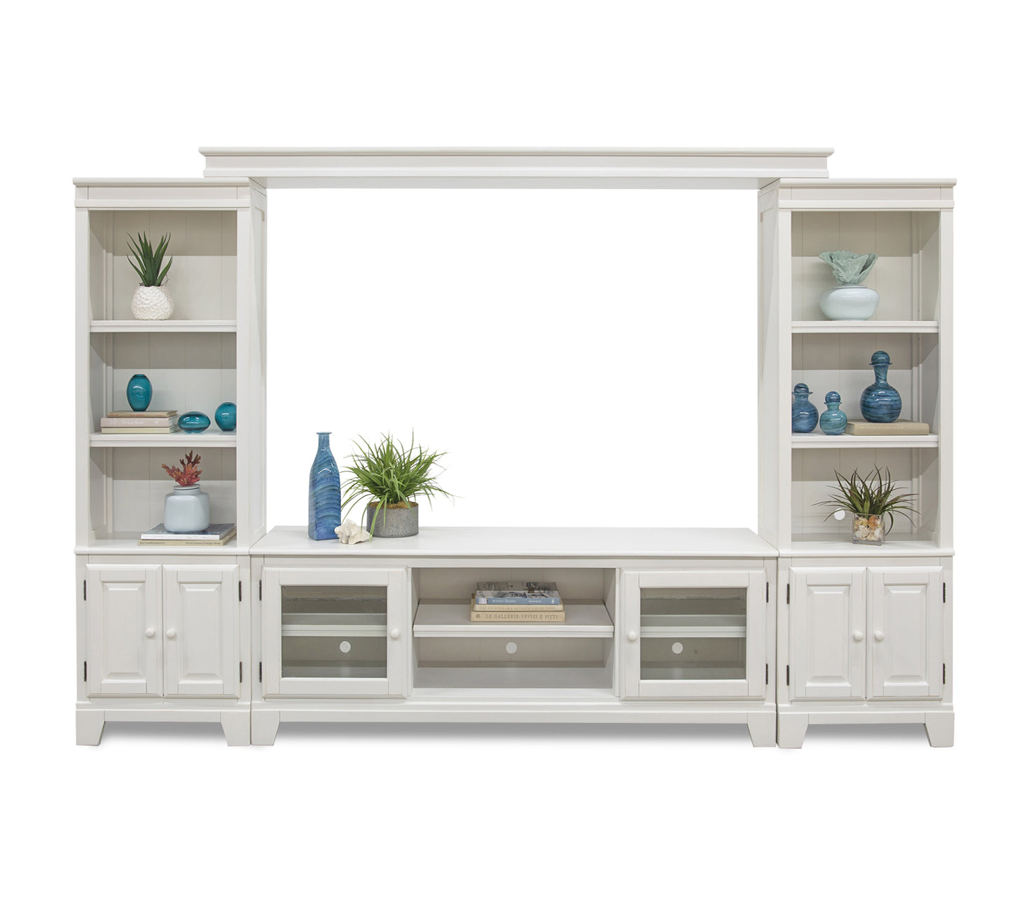 Crescent Bay II 4 Piece Wall Unit with 68" TV Console