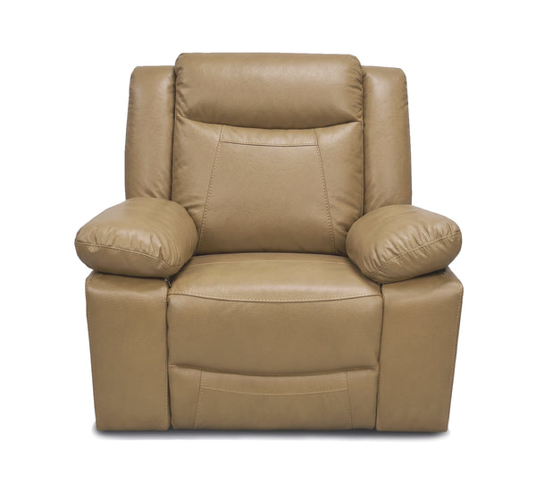 Dallas Saddle Leather Power Glider Recliner with Power Headrest