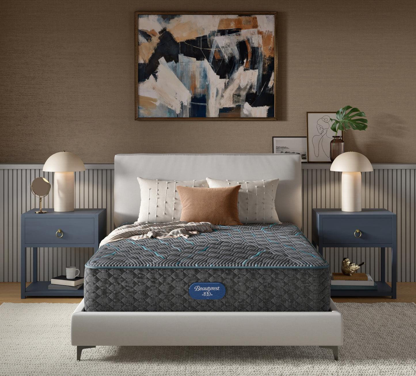 Colchón BeautyRest Bellevue extra firme con parte superior ajustada tamaño king