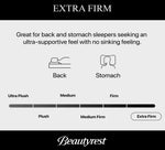 Colchón BeautyRest Bellevue extra firme con parte superior ajustada tamaño king