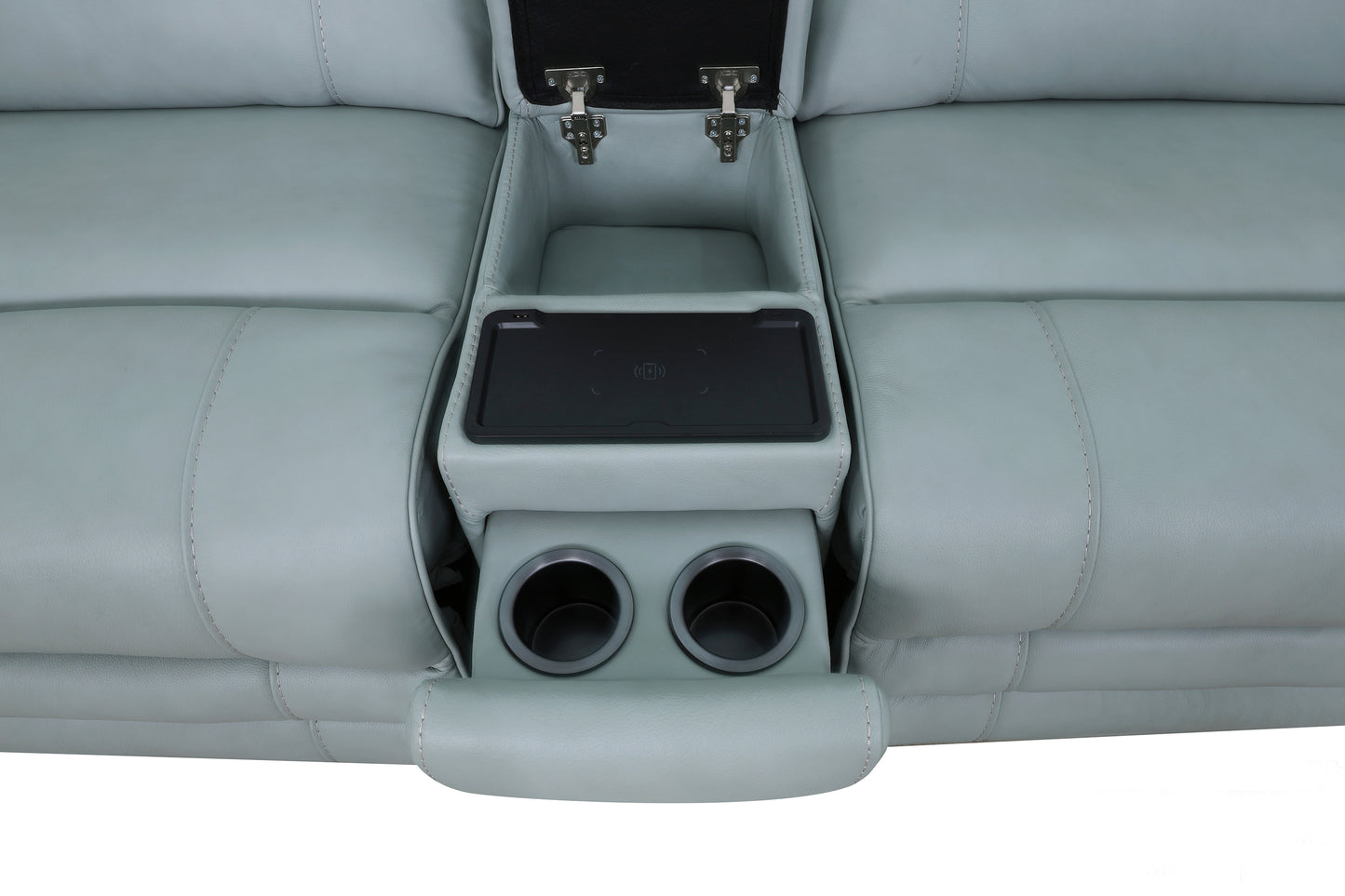 Hero Aqua 5 Piece Leather Zero Gravity Triple Power Living Room