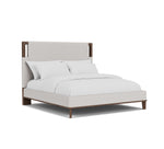 Delia Walnut King Panel Bed