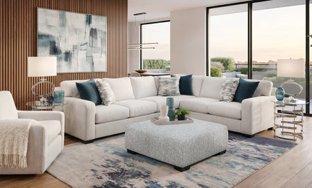 Desi 5 Piece Living Room with Cocktail Ottoman
