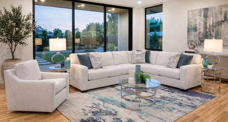 Desi 5 Piece Living Room with Cocktail Table