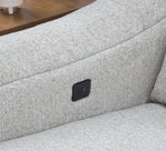 Gizmo 6 Piece Dual Power Reclining Sectional with Left Arm Facing Chaise and Drop Down Table