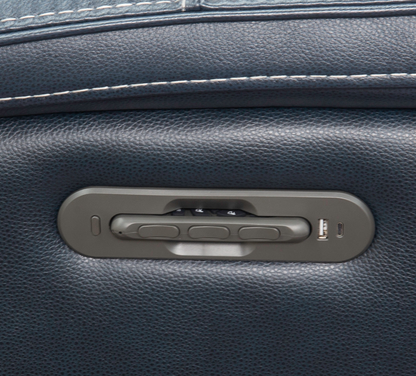 Oscar 5 Piece Leather Zero Gravity Triple Power Sectional with Left and Right Arm Facing Recliners, Armless Chair, Wedge, and Armless Recliner