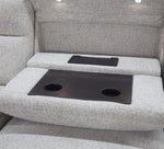 Gizmo 6 Piece Dual Power Reclining Sectional with Left Arm Facing Chaise and Drop Down Table