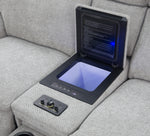 Tunes Zero Gravity Dual Power Loveseat with Cooling Console and Immersive Sound