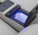 Blaise 6 Piece Leather Dual Power Sectional with Cooling Console