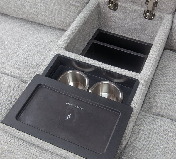 Maze Zero Gravity Triple Power Console Loveseat