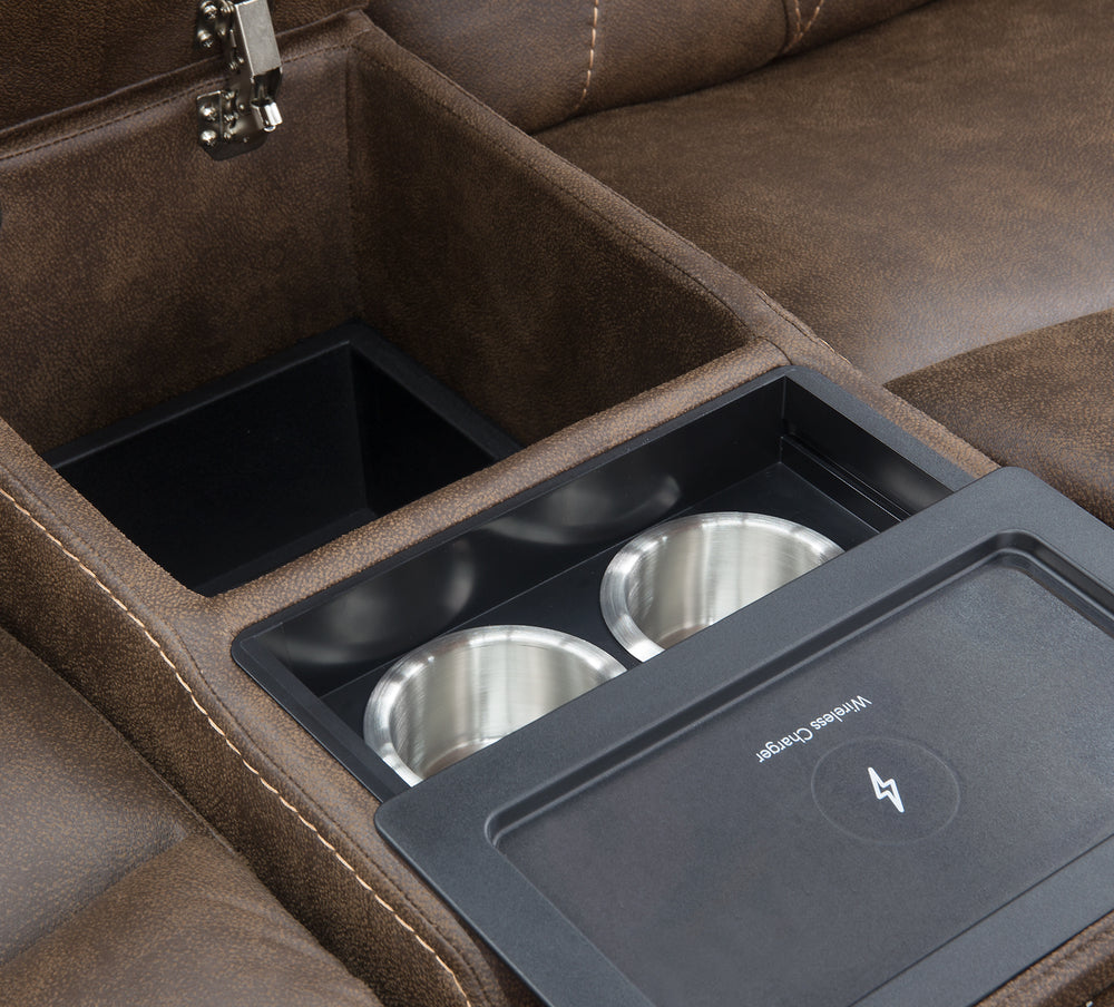 Diamond 6 Piece Triple Power Reclining Sectional with Left Arm Facing Chaise