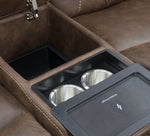 Diamond 7 Piece Triple Power Reclining Sectional with Left Arm Facing Chaise