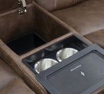 Diamond 7 Piece Triple Power Reclining Sectional with Right Arm Facing and Left Arm Facing Recliner