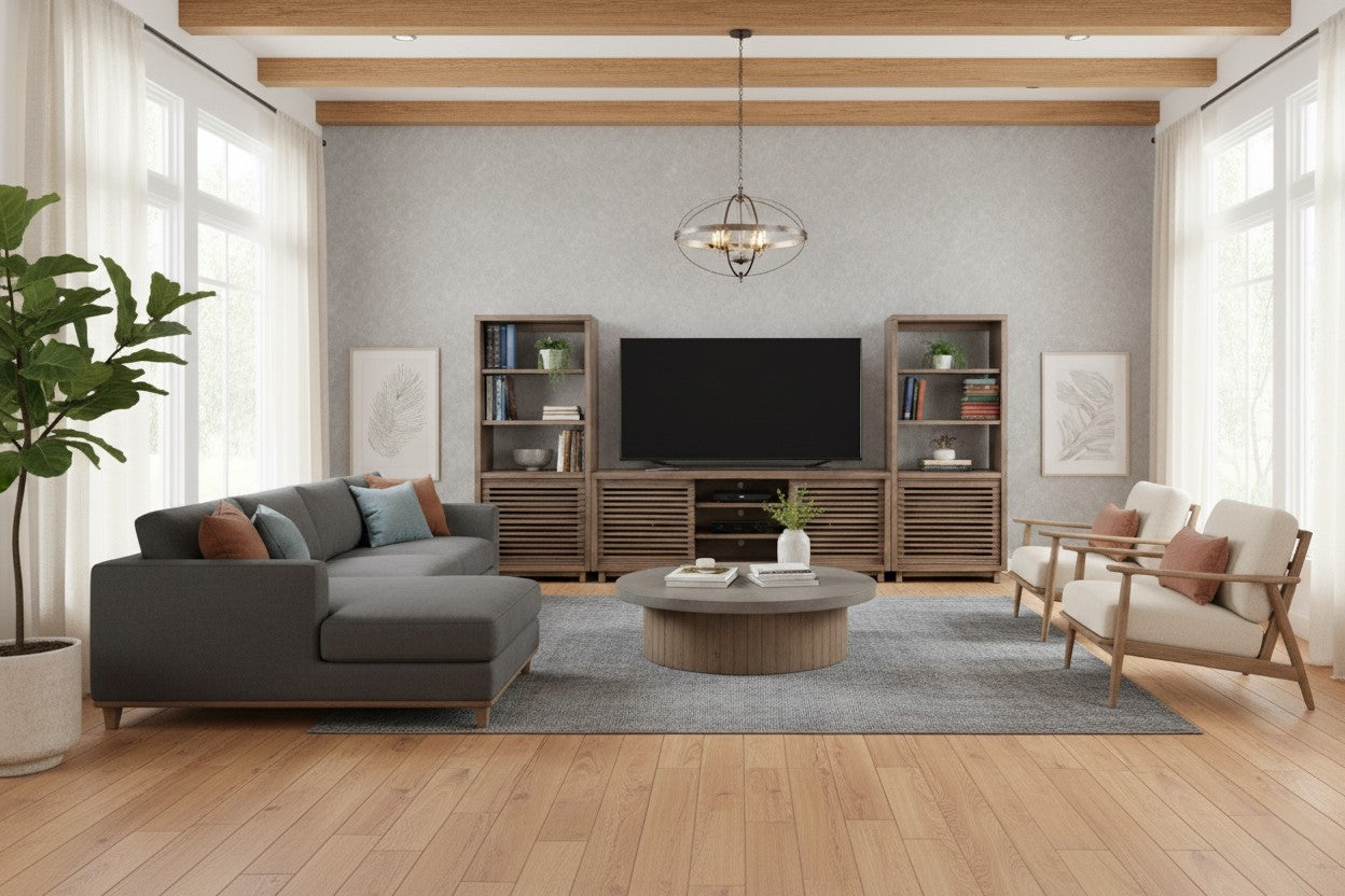 Doe Valley 3 Piece Wall Unit with 75" TV Console"