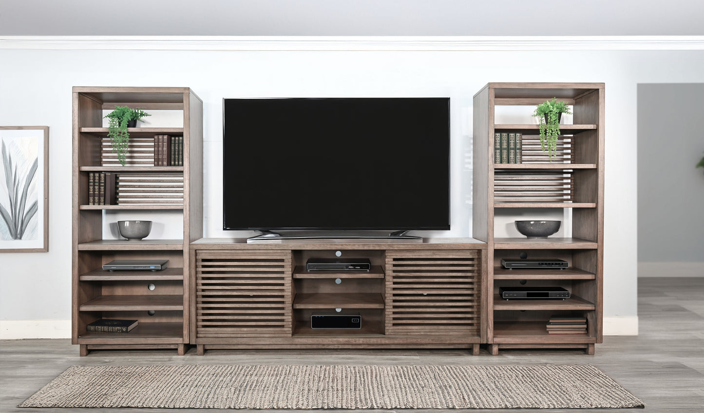 Doe Valley 3 Piece Wall Unit with 85" TV Console"