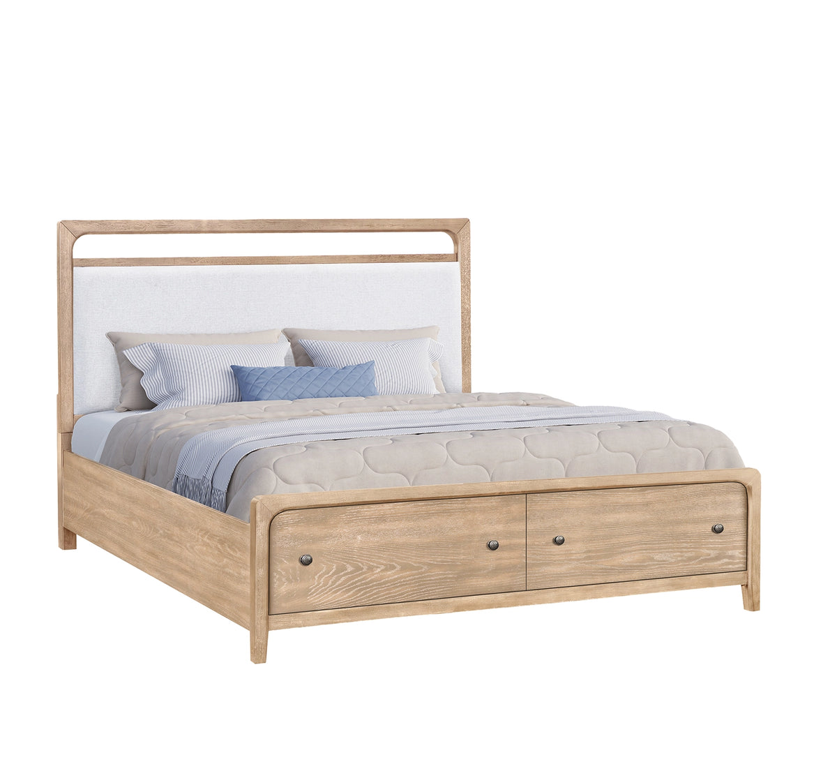 Easton 5 Piece Queen Upholstered Storage Bedroom