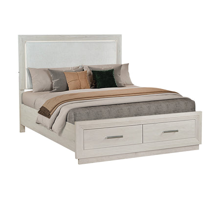 Elara King Lighted Upholstered Storage Bed