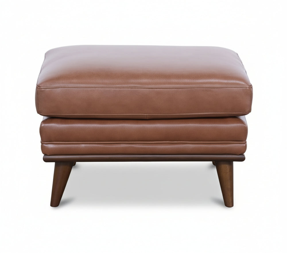 Emmitt Saddle II Leather Ottoman