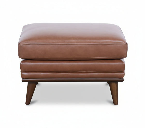Emmitt Saddle II Leather Ottoman