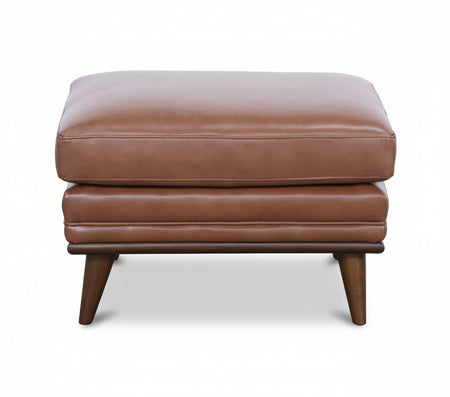 Emmitt Saddle II Leather Ottoman