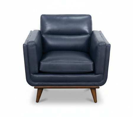 Emmitt Navy II Leather Chair